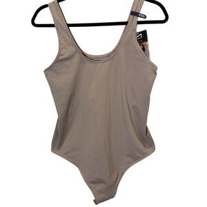 Maidenform Basically Sexy Bodysuit Latte Shapewear sz XXXL